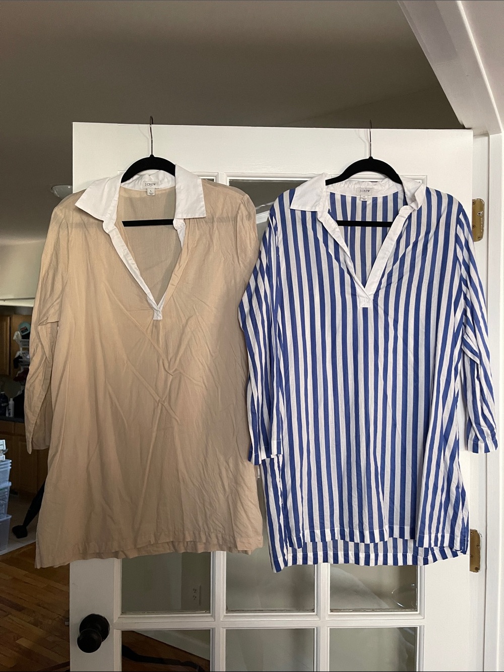 TWO Lightweight J. Crew Beach Coverups Size L